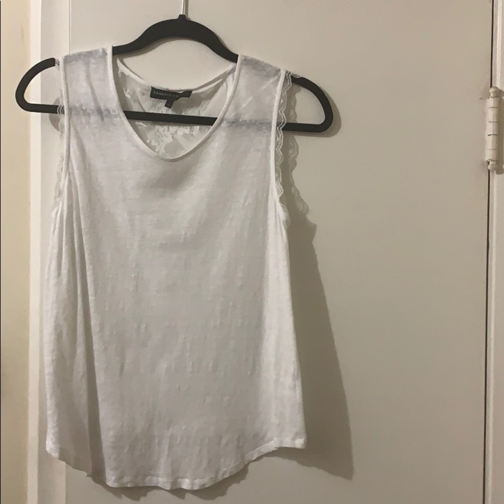 Generation Love white tank top lace size S